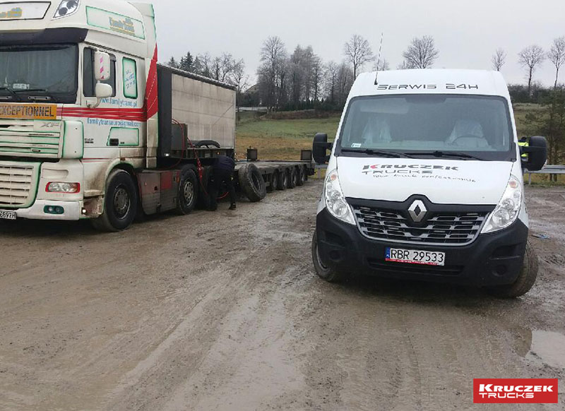 naprawa ciężarówek na drodze