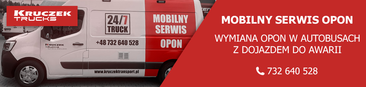 wymiana opon w autobusach z dojazdem do awarii