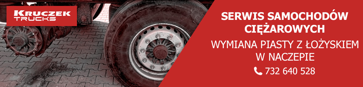 wymiana piasty z łożyskiem w naczepie