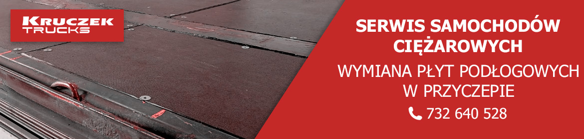 wymiana płyt podłogowych w naczepie